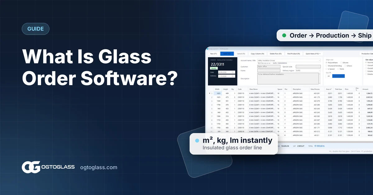 What Is Glass Order Software? A Buyer's Guide for Glass Companies