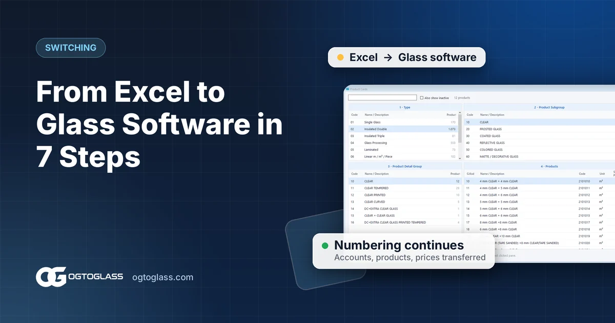 Moving from Excel and Paper to Glass Software: A Smooth Switch in 7 Steps